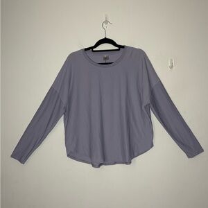 Calia by Carrie Underwood Renew Long Sleeve Workout Top Size XXL Gray/Purple